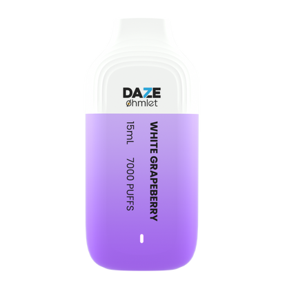 7Daze OHMLET Disposable 7000 Puffs 15mL | MOQ 10 | 00mg, 20mg, 50mg White Grape Berry