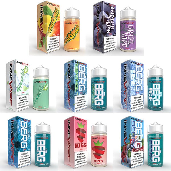 Innevape TFN Series E-Liquid 100mL (Freebase) Group Photo