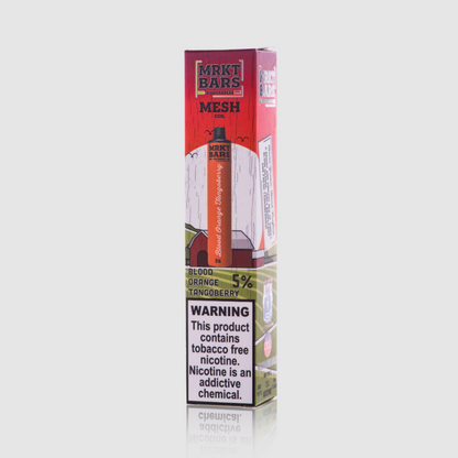 MRKT Bar Disposable 5000 Puffs 10mL 50mg | MOQ 10 | Blood Orange Tango Berry  with Packaging