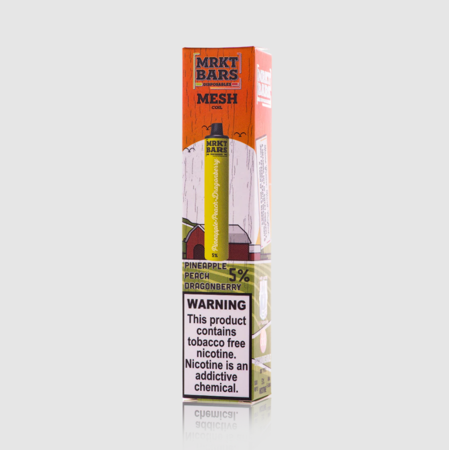 MRKT Bar Disposable 5000 Puffs 10mL 50mg | MOQ 10 | Pineapple Peach Dragonberry with Packaging