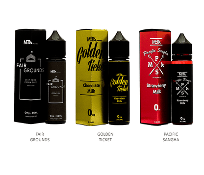 Met4 Vapor Series E-Liquid 60mL (Freebase) | Group Photo