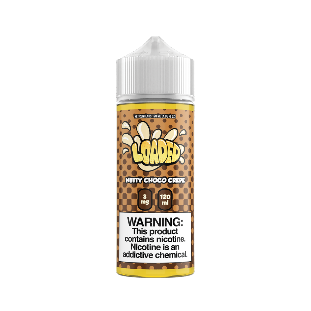 LOADED Series E-Liquid 120mL (Freebase) | Nutty Choco Crepe