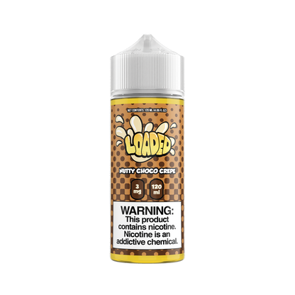 LOADED Series E-Liquid 120mL (Freebase) | Nutty Choco Crepe