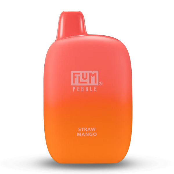 Flum Pebble Disposable 6000 Puffs 14mL 50mg | MOQ 10  Straw Mango