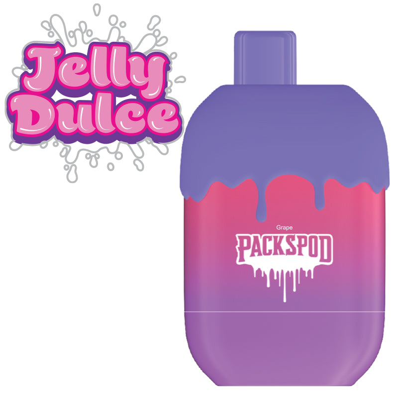 Packspod Disposable 5000 Puffs 12mL 50mg | MOQ 5pc Jelly Dulce (Grape)