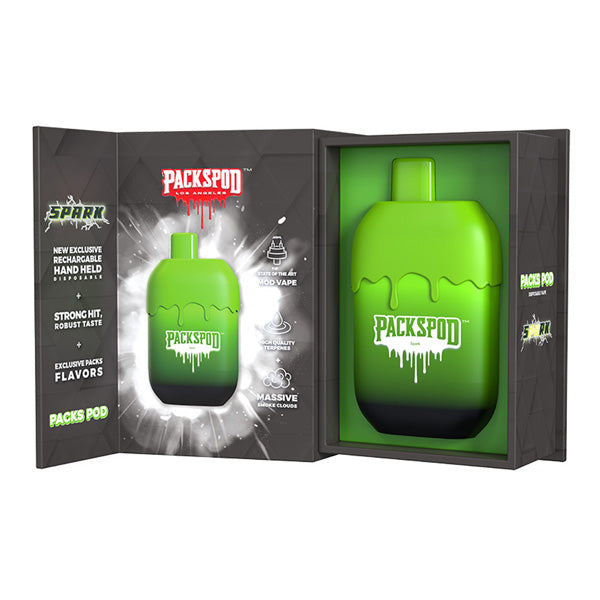 Packspod Disposable 5000 Puffs 12mL 50mg | MOQ 5pc (Limited Edition) Spark