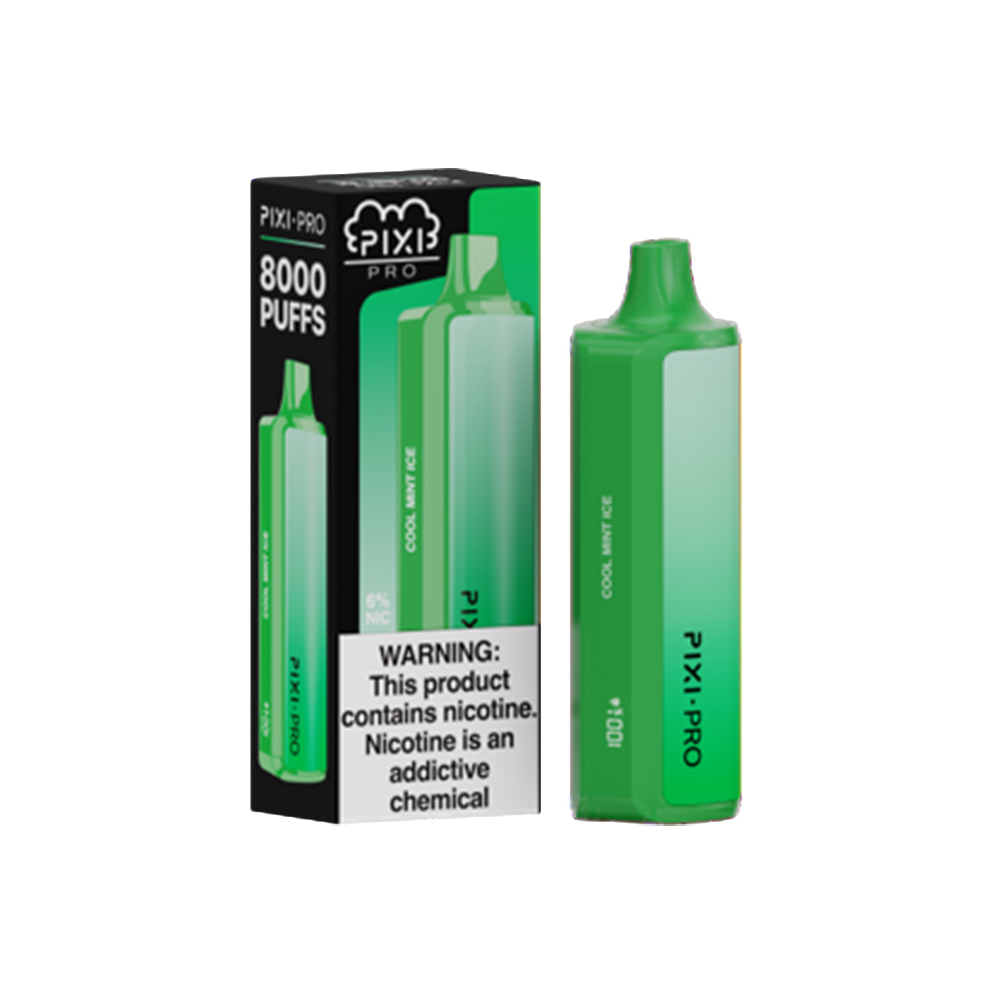 Pixi Pro Disposable 8000 Puffs 14mL 60mg | MOQ 10pc | MOQ 10pc Cool Mint