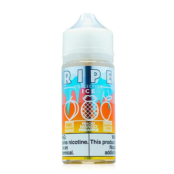 Vape 100 Ripe Series E-Liquid 100mL (Freebase) | Peachy Mango Pineapple Ice