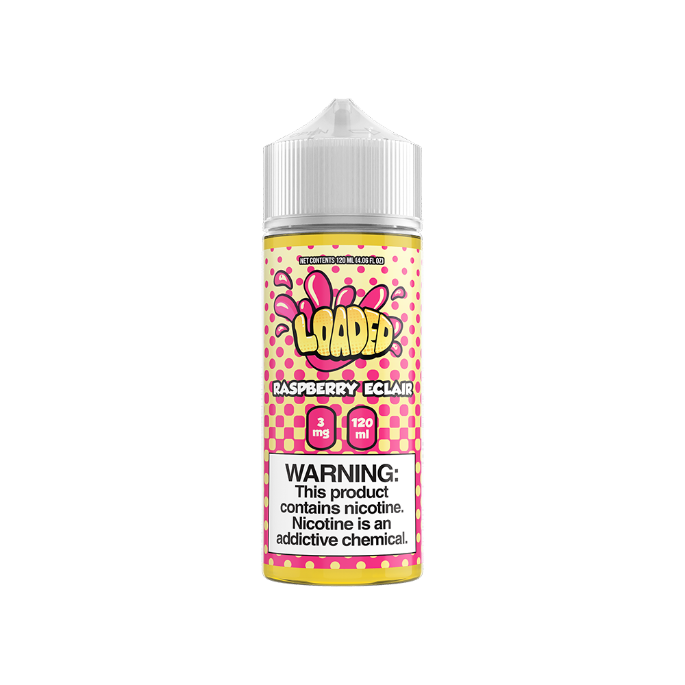 LOADED Series E-Liquid 120mL (Freebase) | Raspberry Eclair