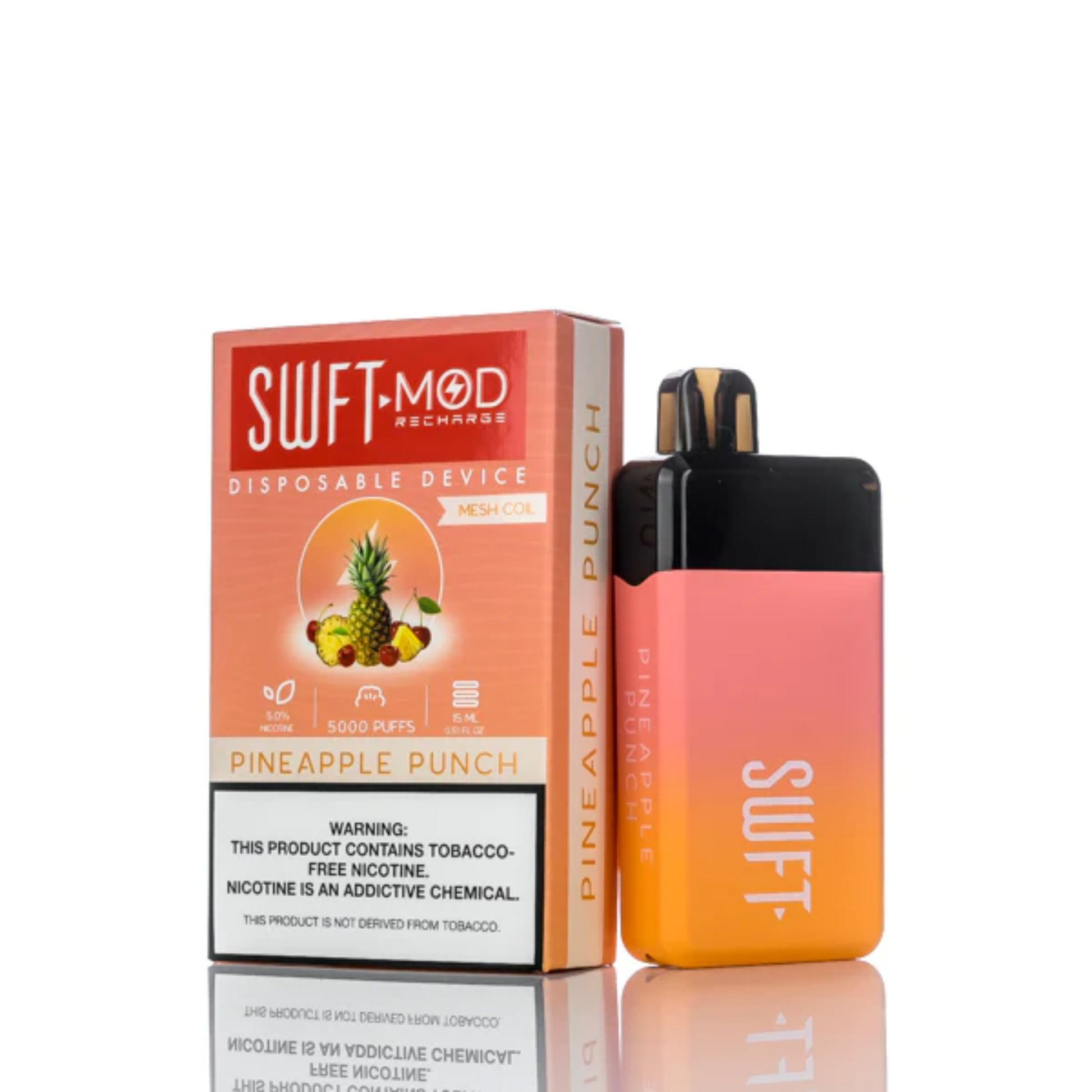 SWFT Mod Disposable 5000 Puffs 15mL 50mg | MOQ 10 | Pineapple Punch with  Packaging