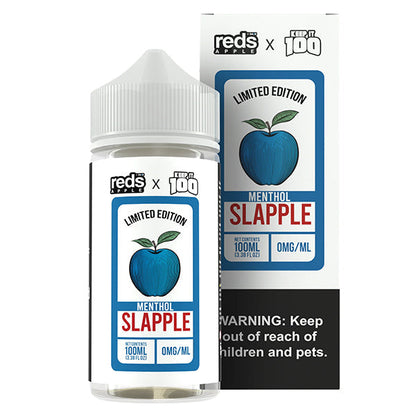 7Daze Keep It 100 Series TFN 100mL | 0mg (Freebase) (Reds Apple x Blue Slushie) Slapple Menthol 