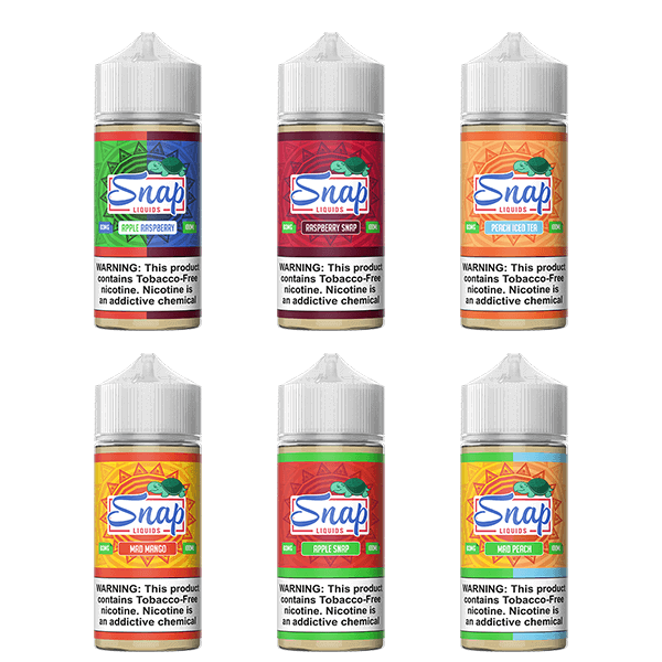 Snap Liquids Series E-Liquid 100mL (Freebase) | Group Photo