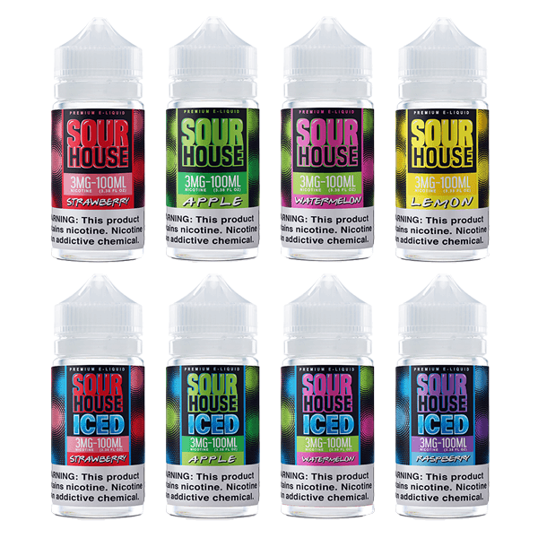 Sour House E-Juice 100mL (Freebase) | Group Photo