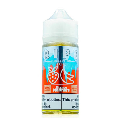 Vape 100 Ripe Series E-Liquid 100mL (Freebase) | Straw Nanners Ice