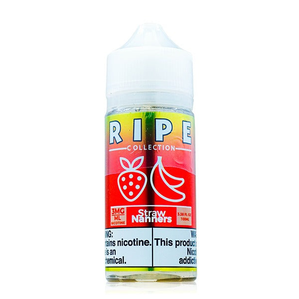 Vape 100 Ripe Series E-Liquid 100mL (Freebase) | Straw Nanners