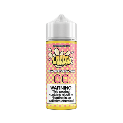 LOADED Series E-Liquid 120mL (Freebase) | Strawberry Cream Crepe