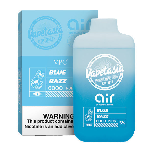 Vapetasia x Air Disposable 6000 Puffs 11mL 50mg | MOQ 10 | Blue Razz with Packaging