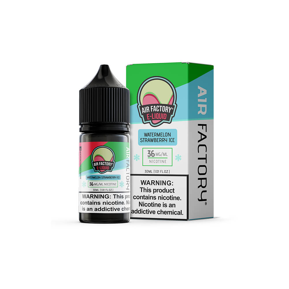 Air Factory Salt Series E-Liquid 30mL (Salt Nic) | 18mg | Watermelon Strawberry Ice with packaging