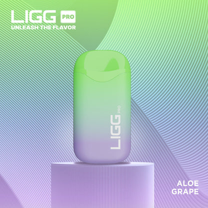 Ligg Pro Disposable 5500 Puffs 14mL 50mg | MOQ 10 Aloe Grape