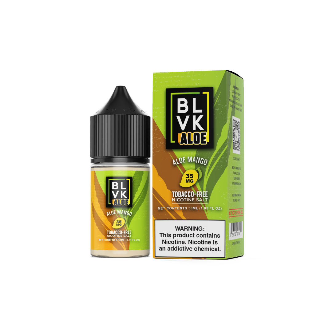 BLVK ALOE TFN Salt Series E-Liquid 30mL (Salt Nic) | Aloe Mango with packaging