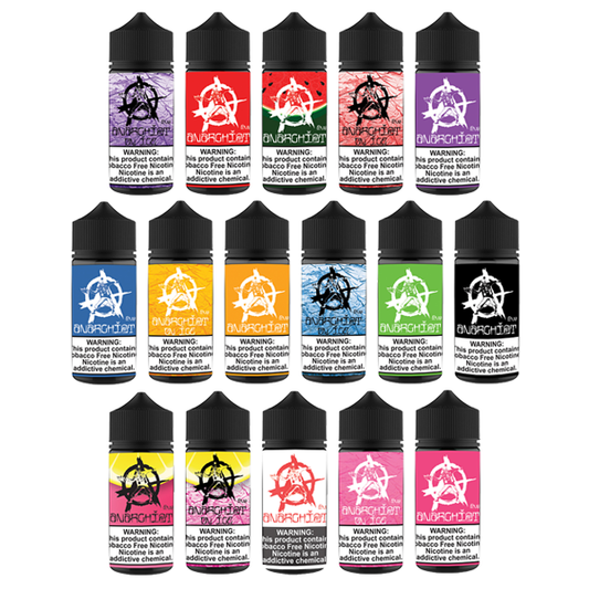 Anarchist TFN Series E-Liquid 100mL (Freebase) Group Photo