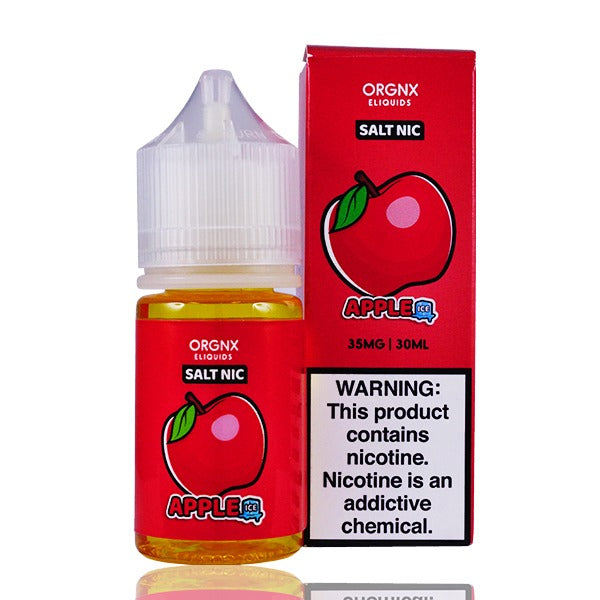 ORGNX Salt Series E-Liquid 30mL (Salt Nic) | Apple Ice with packaging