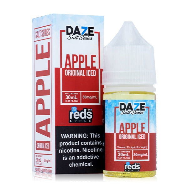 Reds Salt Series E-Liquid 30mL Salt Nic Apple Iced with Packaging