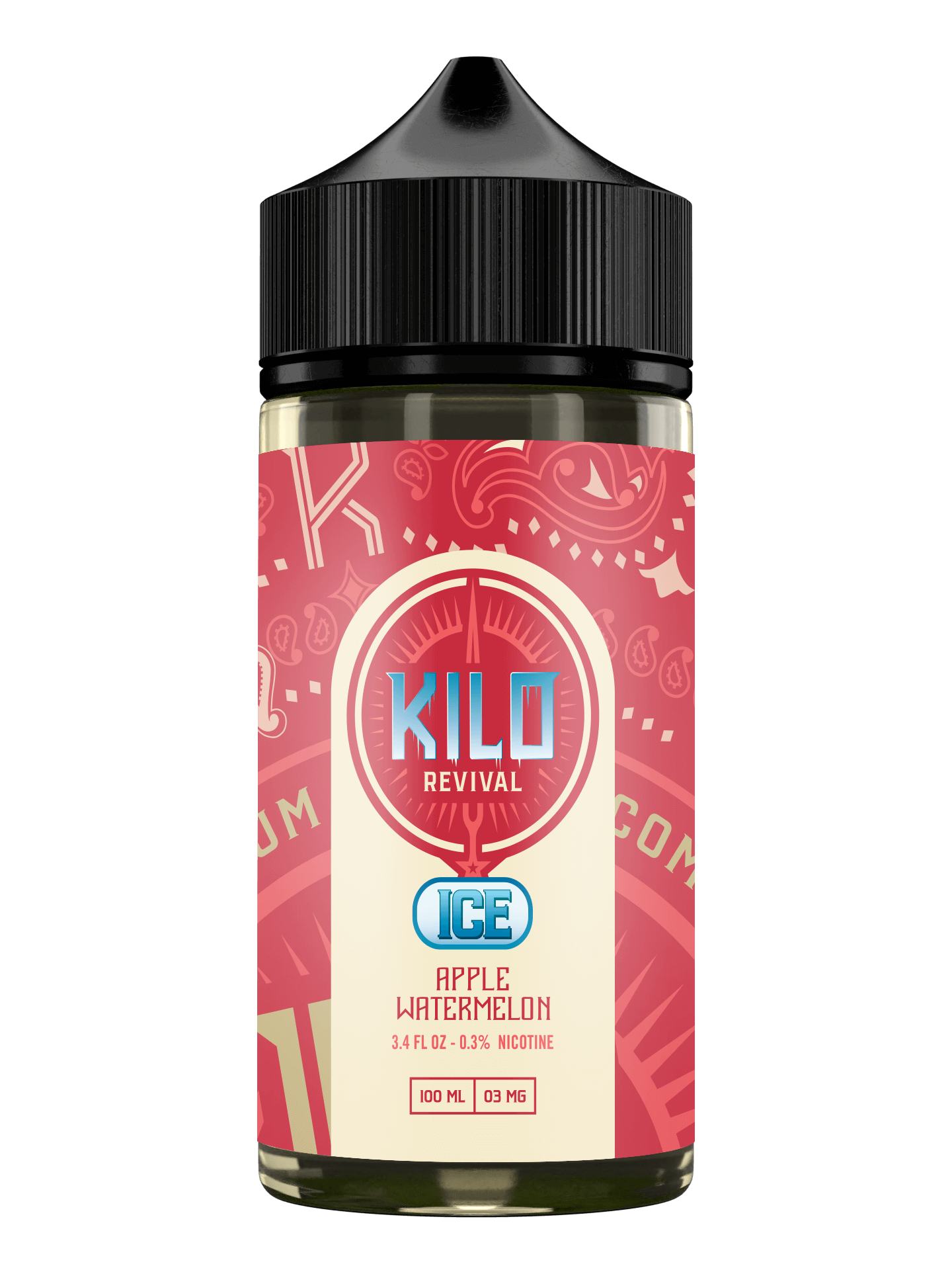 Kilo Revival TFN Series E-Liquid 100mL Apple Watermelon Ice Bottle