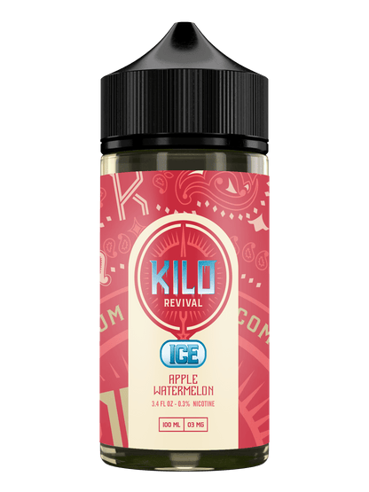 Kilo Revival TFN Series E-Liquid 100mL Apple Watermelon Ice Bottle