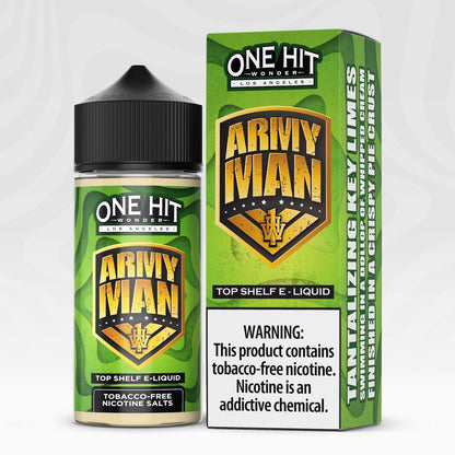 One Hit Wonder TFN Series E-Liquid 100mL (Freebase) | Army Man with packaging