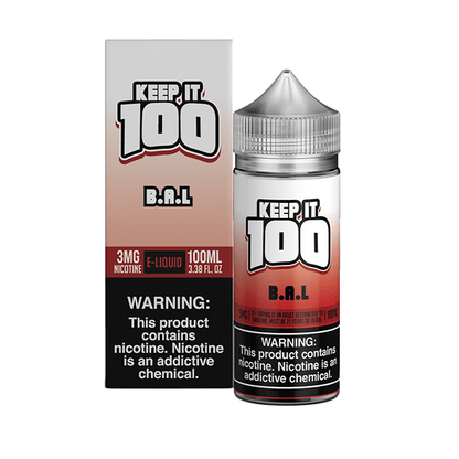 Keep It 100 TFN Series E-Liquid 0mg | 100mL (Freebase) BAL with Packaging