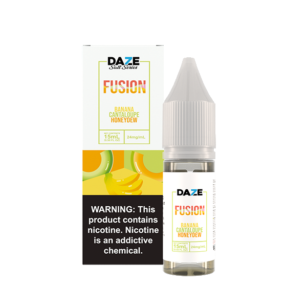 7Daze Fusion Salt Series E-Liquid 15mL (Salt Nic) | 24mg Banana Cantaloupe Honeydew