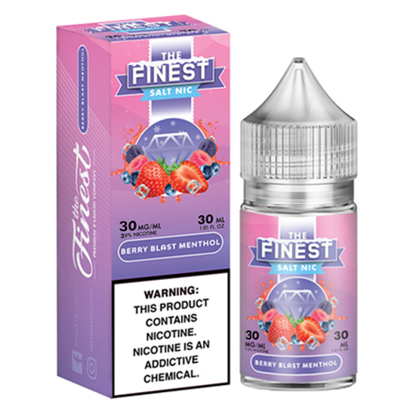 Finest Salt Series E-Liquid 30mL (Salt Nic) | Berry Blast Menthol with packaging