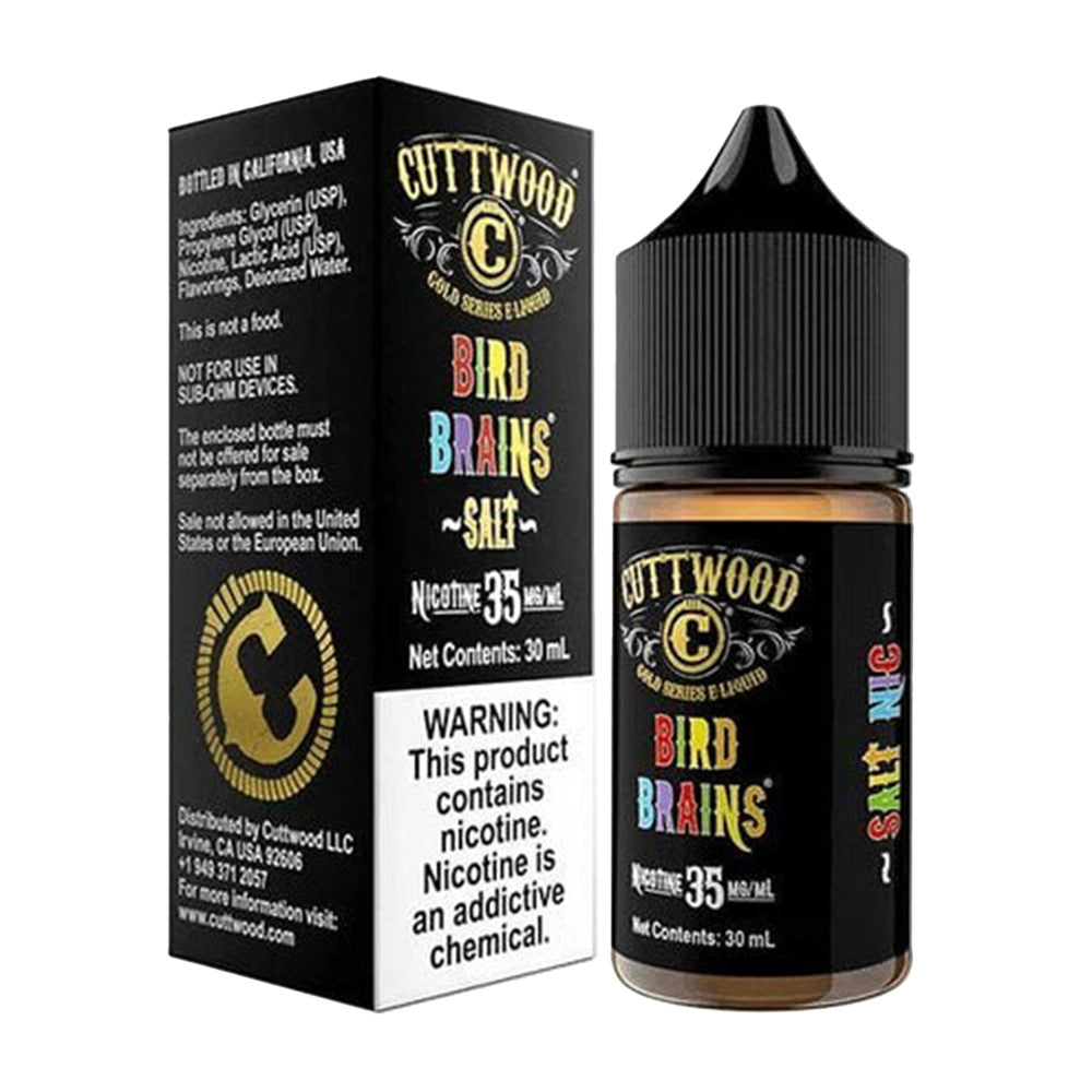 Cuttwood E-Liquid 30mL (Salt Nic) | Bird Brains with packaging