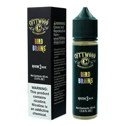 Cuttwood Series E-Liquid 60mL Bird brains with packaging