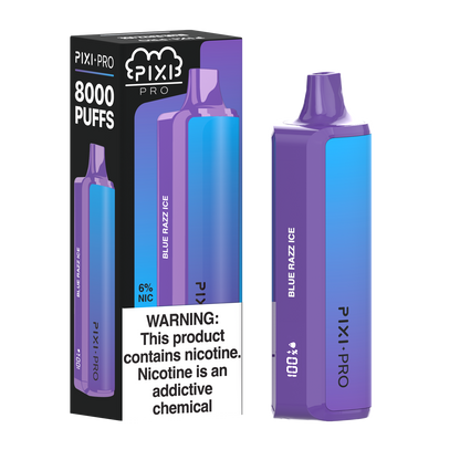 Blue Razz Ice  Pixi Pro Disposable 8000 Puffs 14mL 60mg | MOQ 10pc