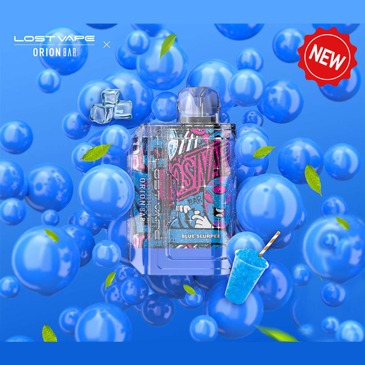 Orion Bar Disposable 7500 Puff 18mL 50mg Blue Slurpee