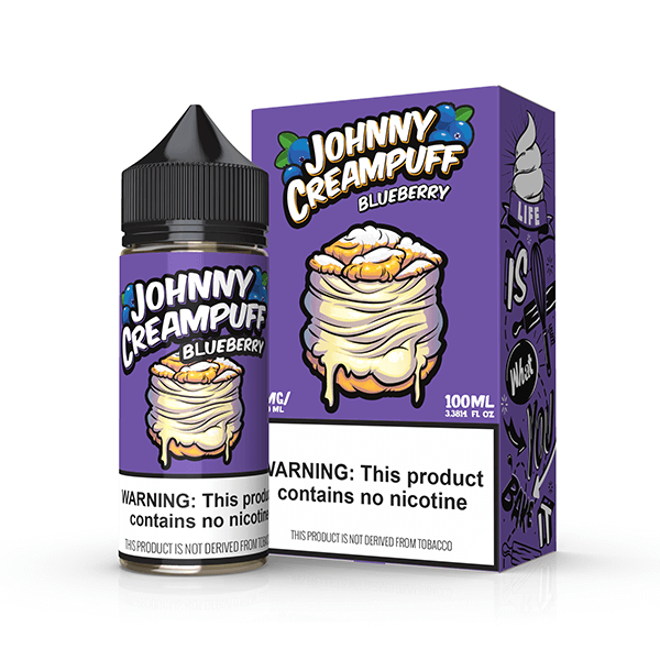 Tinted Brew Johnny Creampuff TFN Series E-Liquid 100mL | Blueberry with packaging