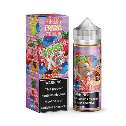 Nomenon and Freenoms Series E-Liquid 120mL (Freebase) | Blueberry Papaya Strawberry with packaging