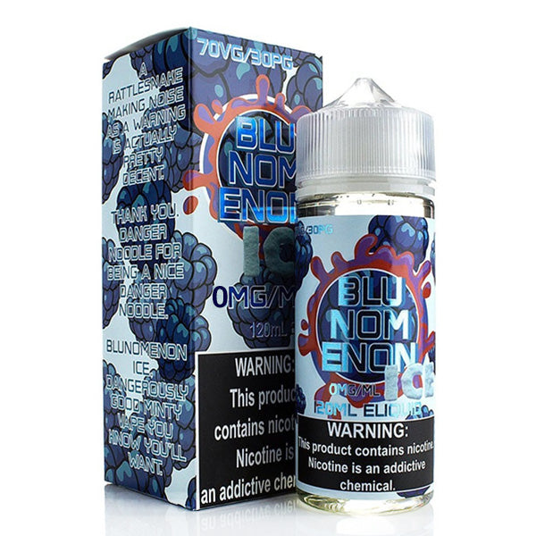 Nomenon and Freenoms Series E-Liquid 120mL (Freebase) | Blunomenon Ice with packaging