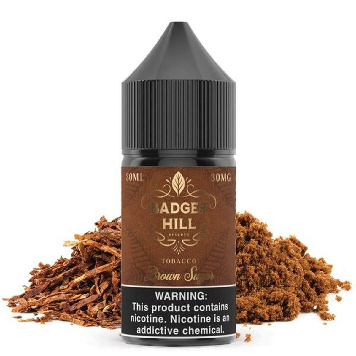 Badger Hill Reserve Salt Series E-Liquid 30mL | Brown Sugar Bottle