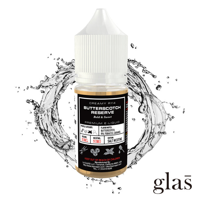 GLAS BSX TFN Salt Series E-Liquid | 30mL (Salt Nic) Butterscotch Reserve