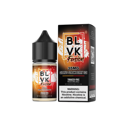 BLVK TFN Salt Series E-Liquid 30mL (Salt Nic) Citrus Strawberry Ice with Packaging