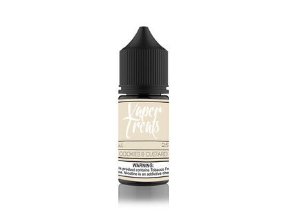 Vaper Treats Salt Series E-Liquid 30mL | Cookies and Custard Bottle