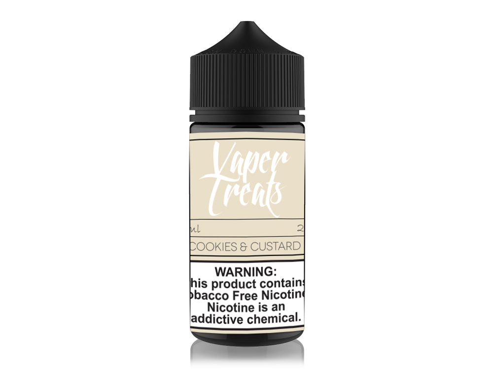 Vaper Treats Series E-Liquid 100mL | Cookies and Custard Bottle