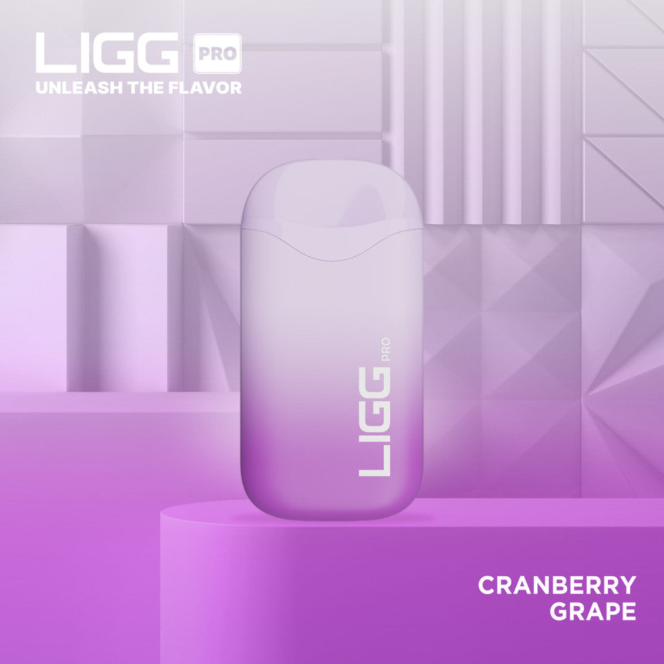 Ligg Pro Disposable 5500 Puffs 14mL 50mg | MOQ 10 Cranberry Grape