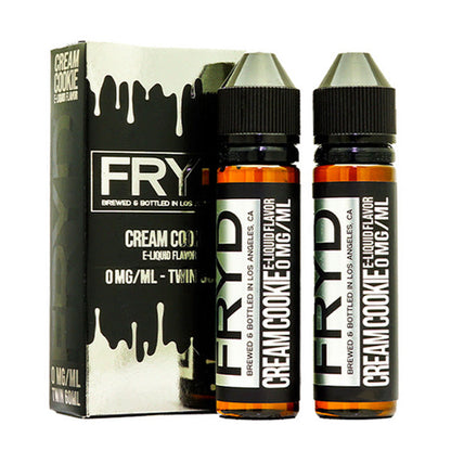 FRYD Series E-Liquid 2x-60mL Bottles (Freebase) Cream Cookie with packaging