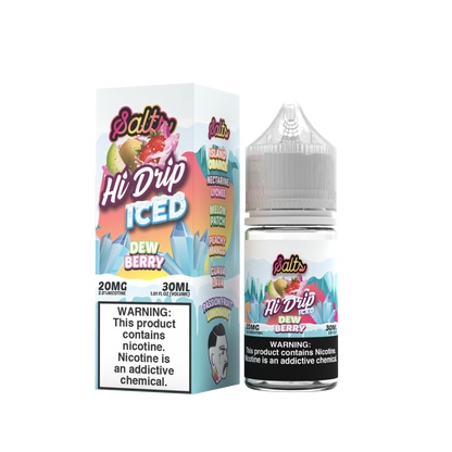 Hi-Drip Salt Series E-Liquid 30mL (Salt Nic) | DewBerry Iced with packaging