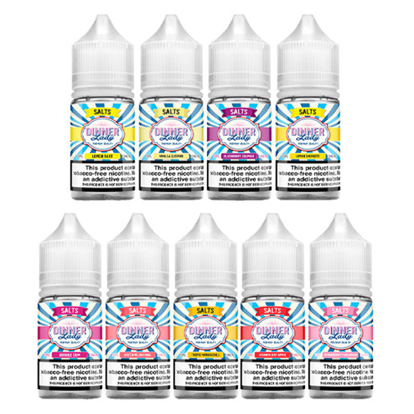 Dinner Lady TFN Salt Series E-Liquid 30mL Group Photo