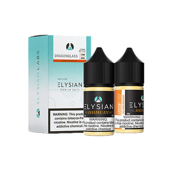 Elysian Salt Series E-Liquid x2-30mL (Salt Nic) | Dragon Glass with Packaging